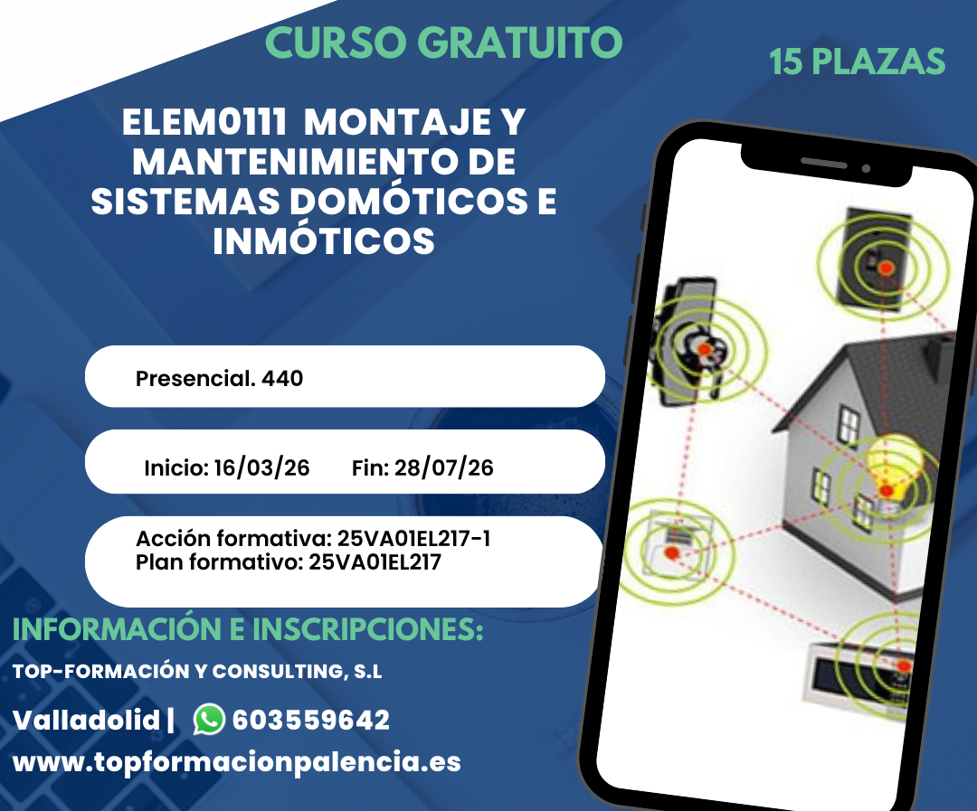 MONTAJE Y MANTENIMIENTO DE SISTEMAS DOMÓTICOS E INMÓTICOS